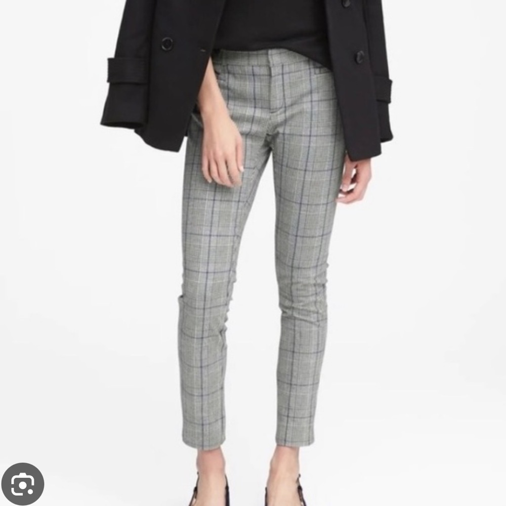 Banana Republic Modern Sloan Blue Grey Pants